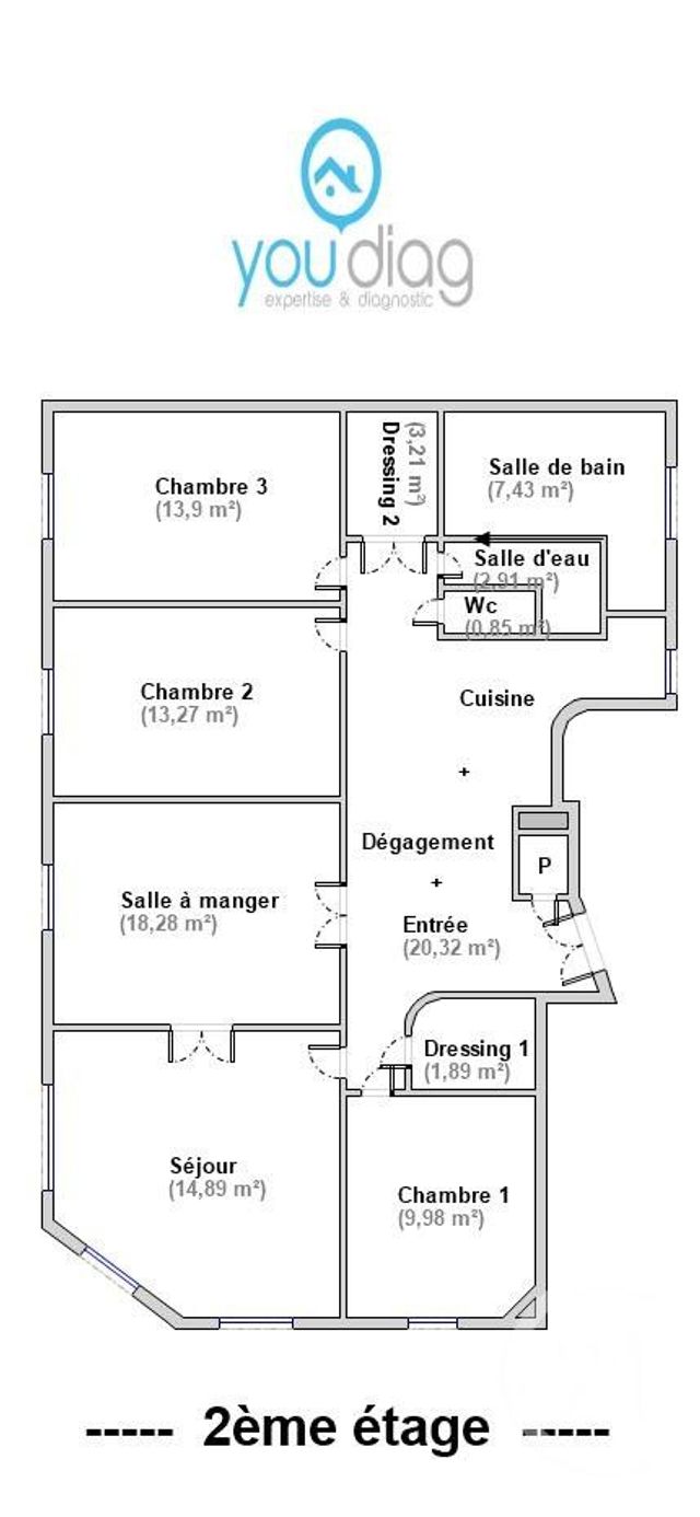 Appartement F5 à vendre - 5 pièces - 107.0 m2 - PARIS - 75009 - ILE-DE-FRANCE - Century 21 Cadet-Rochechouart